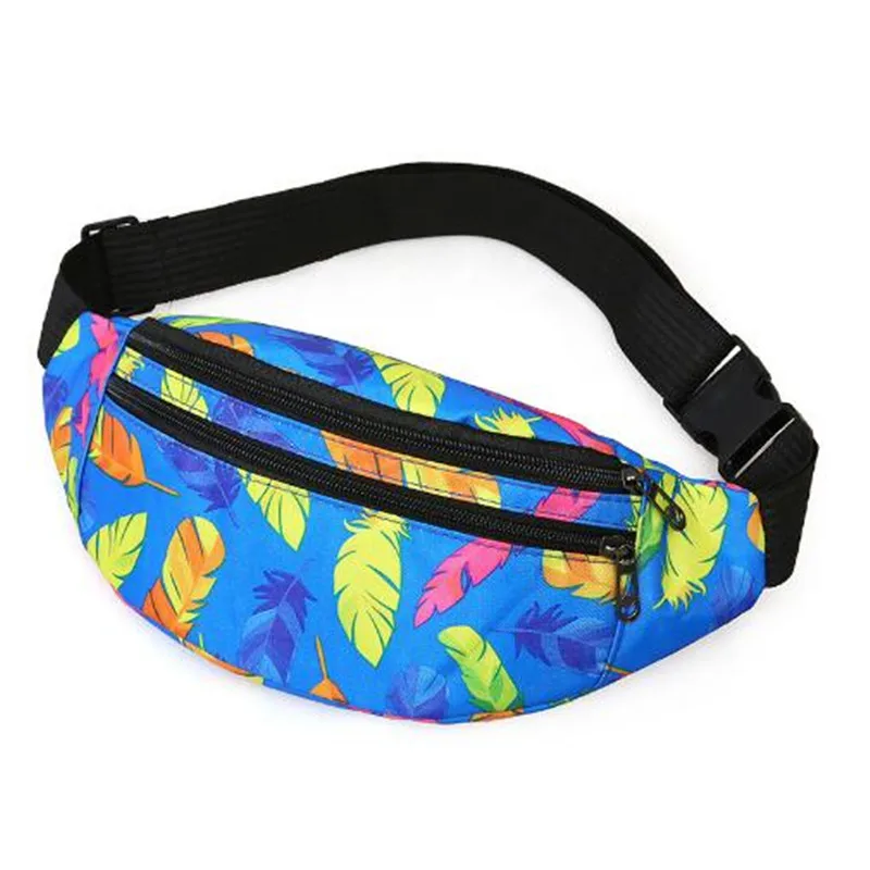 New Women Holographic Waist Bag Sport Run Fanny Pack Men Crossbody Bag Fashion C - £46.51 GBP