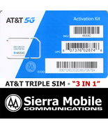 10x AT&amp;T 5G TRIPLE SIM CARD &quot;3 IN 1&quot; NANO 4G 5G LTE ATT • LOT 10 • USPS ... - £23.51 GBP