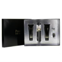 Perry Black 4 Piece Parfum Gift Set By Perry Ellis - New in Box For Women - £120.48 GBP