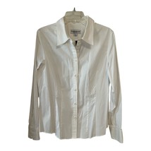 NWT John Meyer of Norwich Women’s White Button-Down Shirt – Size 16 Stre... - $24.00