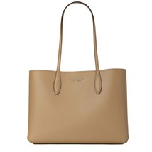 Kate Spade All Day Large Tote Beige Taupe Leather Pouch PXR00297 NWT $248 Retail - £87.01 GBP