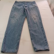 Carhartt Men's Jeans B17-STW Relaxed Fit Blue Cotton Denim Work Size 36X32 image 9