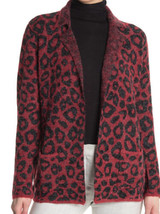 NWT Josepha Womens Open Leopard Print Cardigan Red Size S - £11.09 GBP