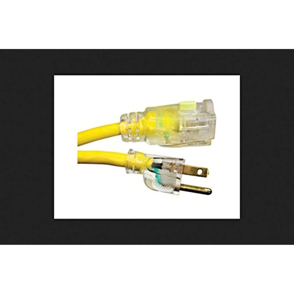 Monster Cable Extension Cord 12/3 Sjtw 25 &#39; L Yellow Ul - $43.92