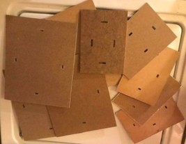 Lot of 10 Back Boards for Picture Frames  8 X 10 &amp; % X 7  Pressed Back B... - $70.28 MXN