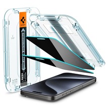 Spigen Tempered Glass Screen Protector [GlasTR EZ FIT - Privacy] Designed for iP - £31.26 GBP