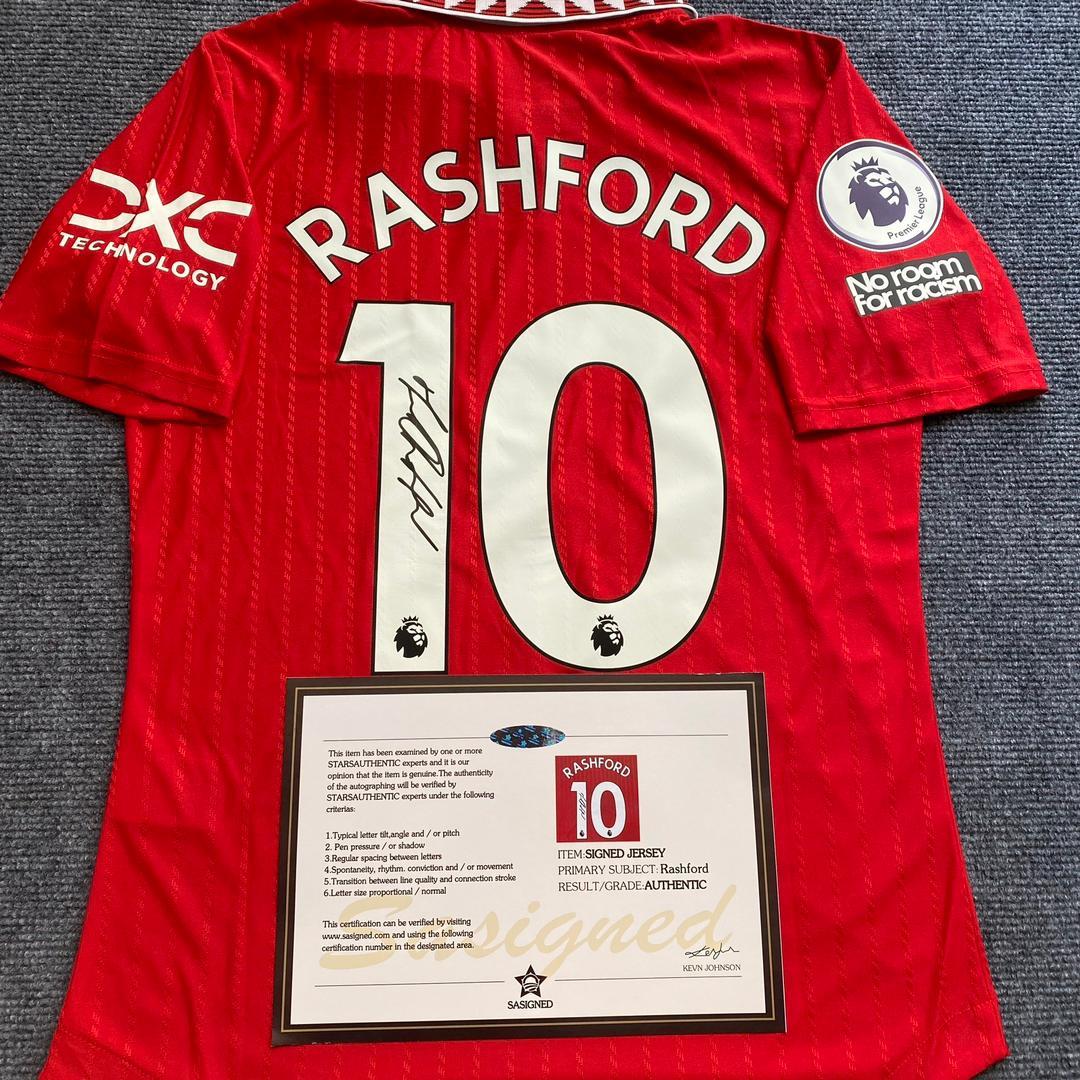 Marcus Rashford SIGNED Man United Signature Jersey + COA