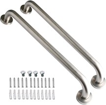 16 Inch Black Shower Grab Bar - 1.25&quot; Diameter, Imomwee 2 Pack Stainless... - £35.39 GBP