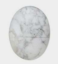 White Howlite Cab. 40x30mm, 30x40mm stone Cabochon bead - $6.00