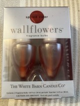 The White Barn Candle Co - Wallflowers Home Fragrance Bulbs 2-pack Spiced Cider - $27.84