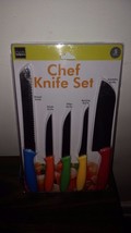 5 Multi-Color Chef Knife set - £10.67 GBP