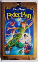 Disney Masterpiece Peter Pan 45th Anniversary Video Vhs 1998 Excellent Tested - £4.71 GBP