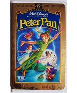 Disney Masterpiece PETER PAN 45th Anniversary VIDEO VHS 1998 EXCELLENT T... - £4.71 GBP