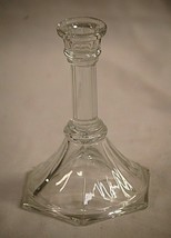 Old Vintage Pressed Glass Taper Greek Column Candlestick Candle Holder H... - $12.86