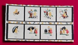 Vintage Michael Miller Dick And Jane Quilt Panel Sally Look Cotton Fabric OOP - £55.26 GBP