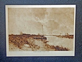 A scene in Holland by Henry W. Ranger(1917 Antique print art) American Waterc... - £14.15 GBP