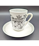Rare! Arabia Finland Vintage EMILIA, Cocoa/Coffee/Tea Cup &amp; Saucer - £145.98 GBP