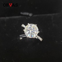 Real 3 Carats Moissanite Wedding Rings For Women 100% 925 Sterling Silver Sparkl - £141.70 GBP