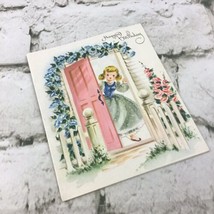 Vintage Greeting Card Girls Birthday Collectible By Sunshine Line  - $9.89