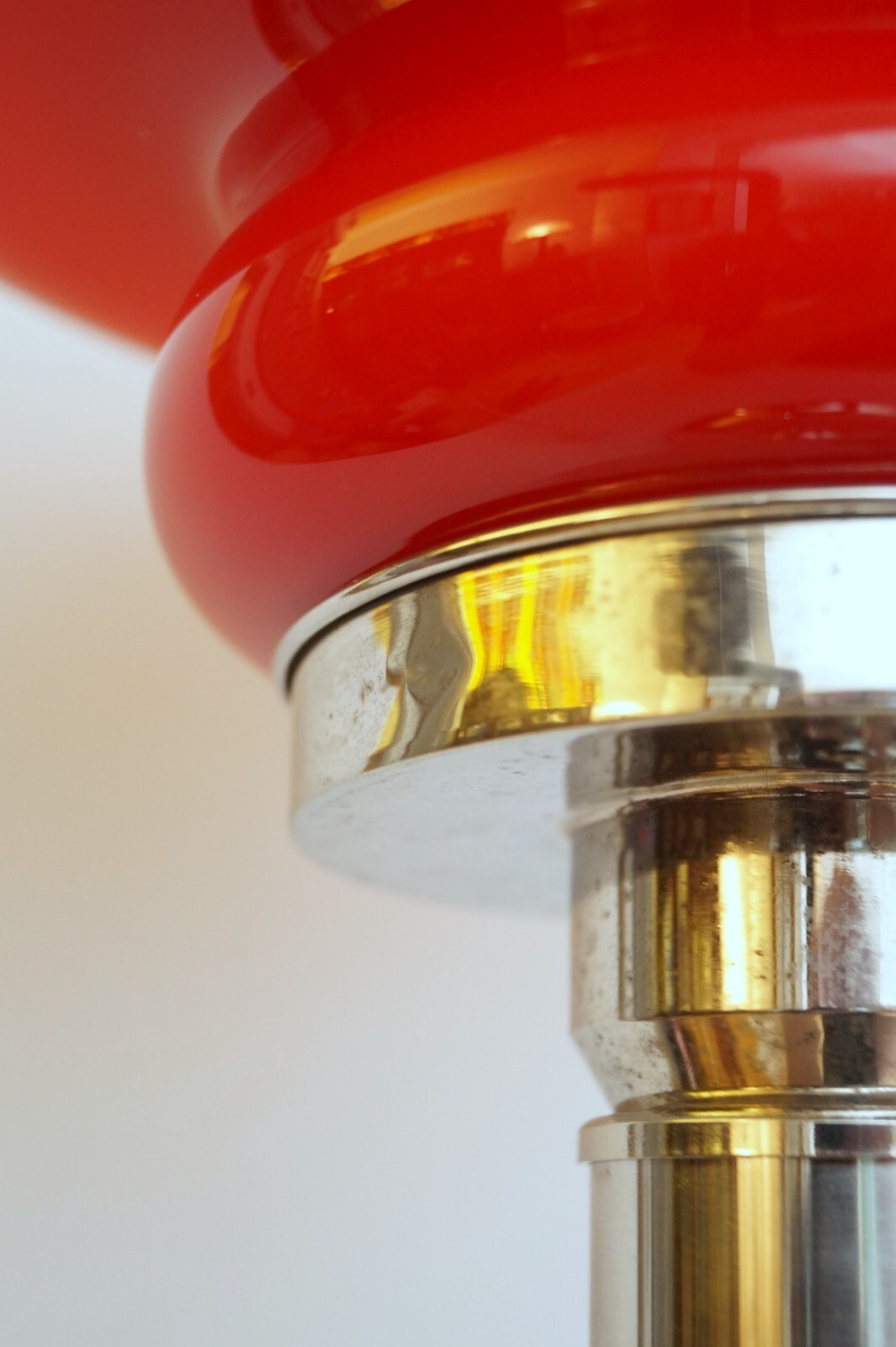 Vintage Lampe Luminaire " Poppy " Lampe de Table 70er Lampe Chrome Pop Art Item image 10
