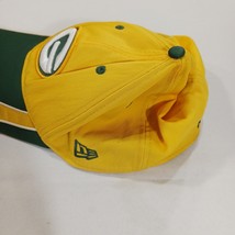 New Era NFL Green Bay Packers Men's Back Fitted Yellow Baseball Cap Hat Sz L/XL image 5