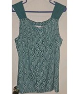 Women’s New York and Company Tank Top Green Stretch Size XL Ny&amp;Co - £11.70 GBP
