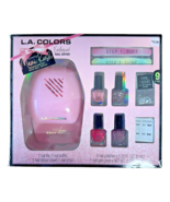 L.A. COLORS 9-Piece Ultimate Mani Rush Manicure Set With Nail Dryer - Pink - $27.15 CAD