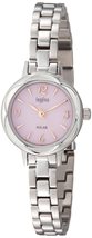 Seiko AHJD430 Women&#39;s Angele Flower Solar Wrist Watch, Silver - £87.72 GBP