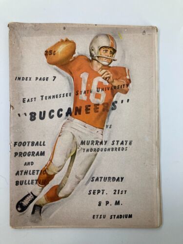 September 21 1963 Football ETSU Buccaneers vs Murray State Thoroughbreds... - $18.97