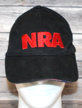 NRA STAND &amp; FIGHT BASEBALL HAT CAP EMBROIDERED BLACK-RED LOGO FRONT-SNAP... - $11.42