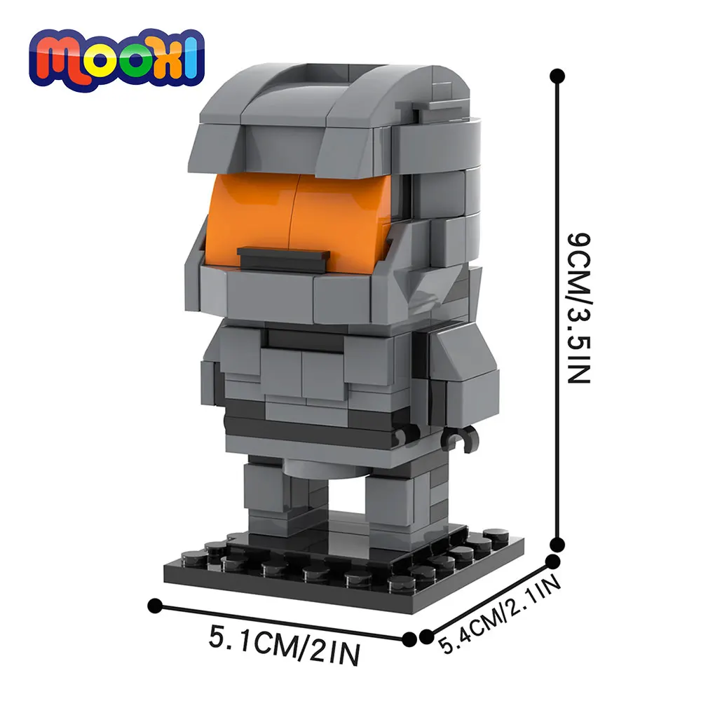 MOOXI Game Master Sergeant Figure Model Block Building Brick Educational Toy For - £22.40 GBP