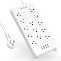 4000J Power Strip Surge Protector - TROND 5ft Heavy Duty Extension Cord ... - $55.99