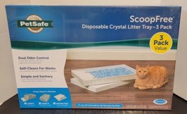 New Petsafe ScoopFree Disposable Crystal Litter Tray (3 Pack) Factory Se... - $46.74