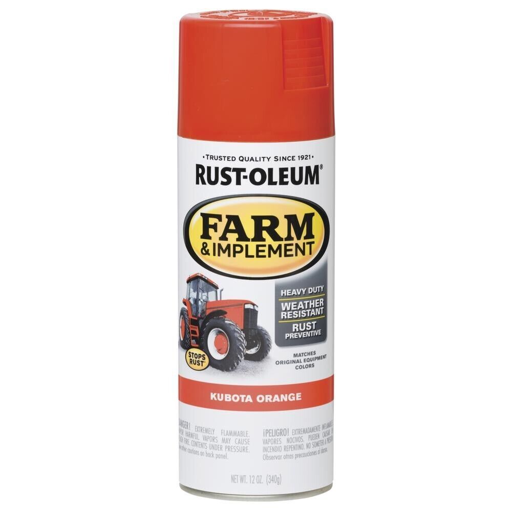 Rust-Oleum® Gloss Kubota Orange Farm &amp; Implement Spray Paint - 12 oz - $19.00