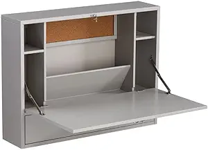 Benwick Wall Mount Laptop Desk, Gray - $261.99