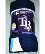 Tampa Bay Rays Micro Raschel Soft Plush Blanket Throw MLB Licensed NWT - £18.32 GBP