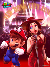 Super Mario Odyssey Poster Pauline &amp; Mario Video Game Art Print 14x21&quot; 24x36&quot; - £10.31 GBP+