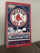 2007 Boston Red Sox Fans Only ALCS American League Champions Plastic Sign - $6.62