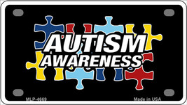 Autism Awareness Novelty Mini Metal License Plate Tag - £11.68 GBP