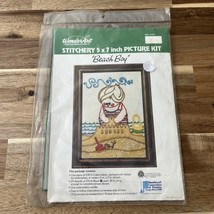 Wonder Art Sitchery 5x7 Inch Picture Kit Beach Boy New Vintage USA - $332.23 MXN