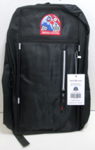 Swiss Goose Elegance: Designer Smart-USB Backpack in Black - New With Tag - £26.14 GBP