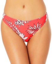 California Waves Juniors Floral-Print Hipster Bottoms, Small, Coral Print - £23.74 GBP