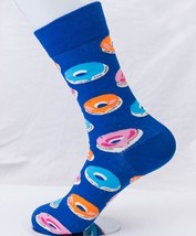 Blue Donut Socks Novelty Unisex 6-12 Crazy Fun SF10 - £6.29 GBP