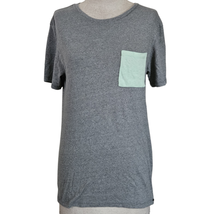 Gray and Blue Pocket Tee Size Small  - £19.47 GBP