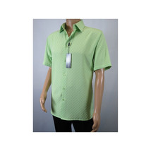 Men Short Sleeve Sport Shirt by BASSIRI Light Weight Soft Microfiber 61991 Green image 3