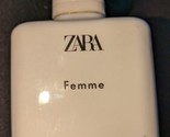 ZARA Perfume Bottle Femme Eau de Toilette SPRAY 3.4 oz / 100 ml Without Box - $37.57