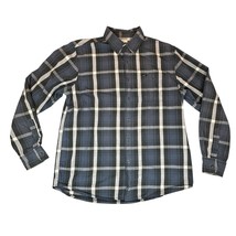 Lee Shirt Mens Large Blue White Plaid Button Down Everyday Classic Timel... - $14.99