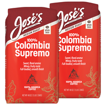 Jose’S 100% Colombia Supremo Whole Bean Coffee, Medium, 3Lbs, 2-Pack - $76.18