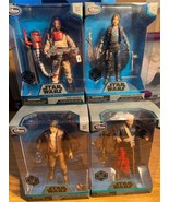 Star Wars Elite Series Die Cast Action Figures Lot of 4 Disney Store Jyn... - $41.73