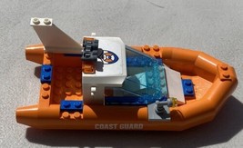 LEGO City 60168 Rescue Boat Incomplete Orange White - £10.28 GBP